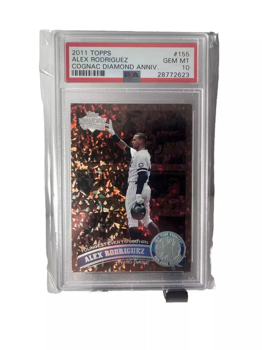 2011 Topps #155 Alex Rodriguez Cognac New York Yankees PSA 10
