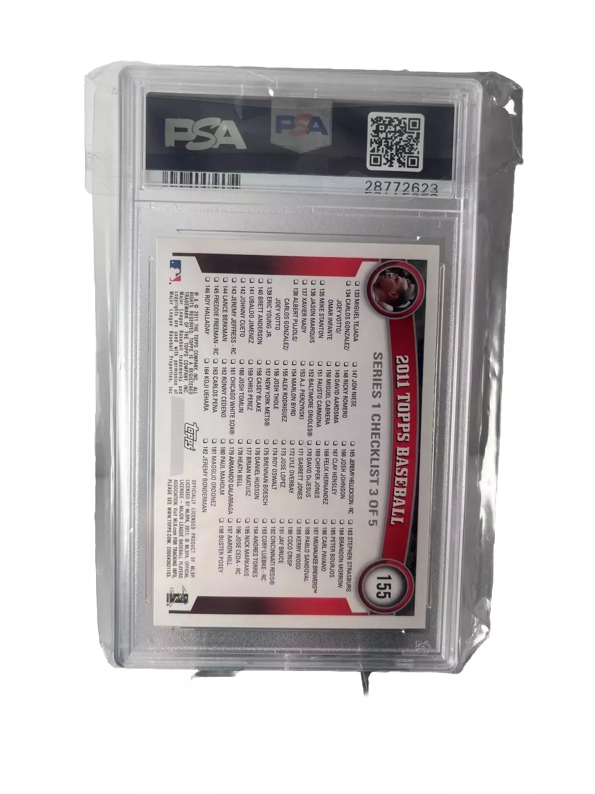 2011 Topps #155 Alex Rodriguez Cognac New York Yankees PSA 10