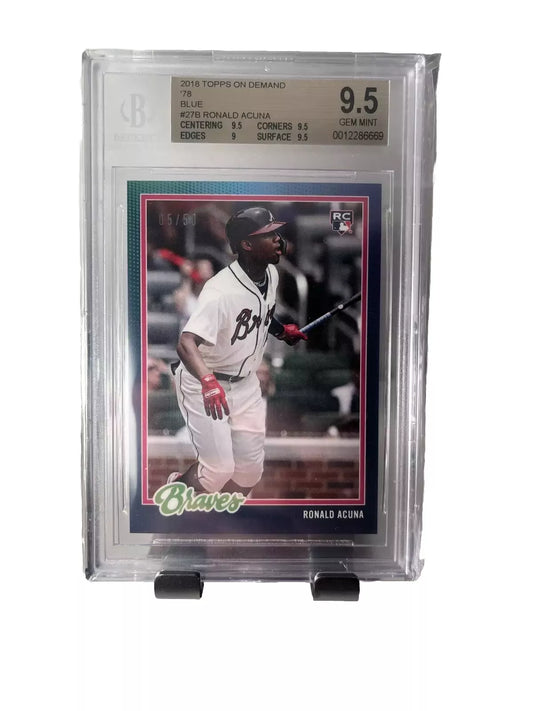 2018 Topps On-Demand  '78 #27 Ronald Acuna RC /50 BGS 9.5
