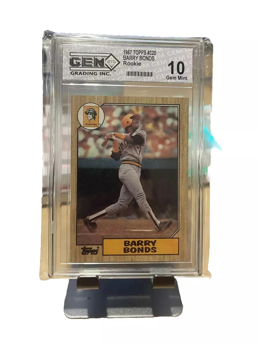 1987 Topps #320 Barry Bonds Pittsburgh Pirates GEM 10 B182