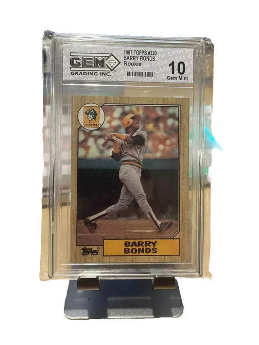 1987 Topps #320 Barry Bonds  Pittsburgh Pirates  GEM 10 B182