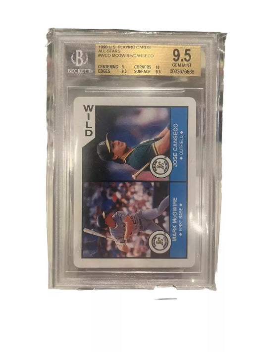 1990 U.S. Playing Card Co. #WCO McGwire Canseco BGS 9.5