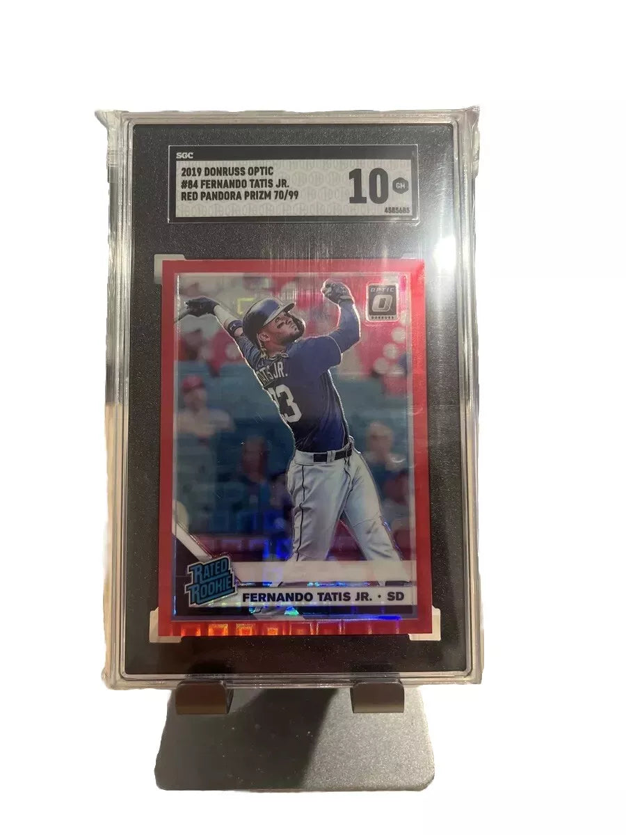 2019 Fernando Tatis Jr. Donruss Optic Rookie Pandora Red Prizm /99 SGC 10 Gem