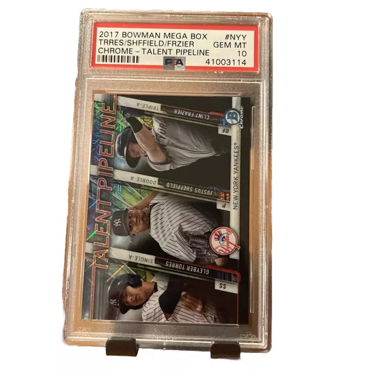 2017 BOWMAN Gleyber Torres / Frazier TP-NYY Mojo Refractor PSA 10