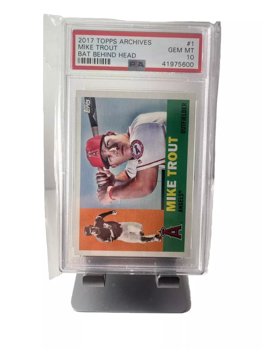 2017 Topps Archives #1a Mike Trout Image Variation PSA 10 ANGELS