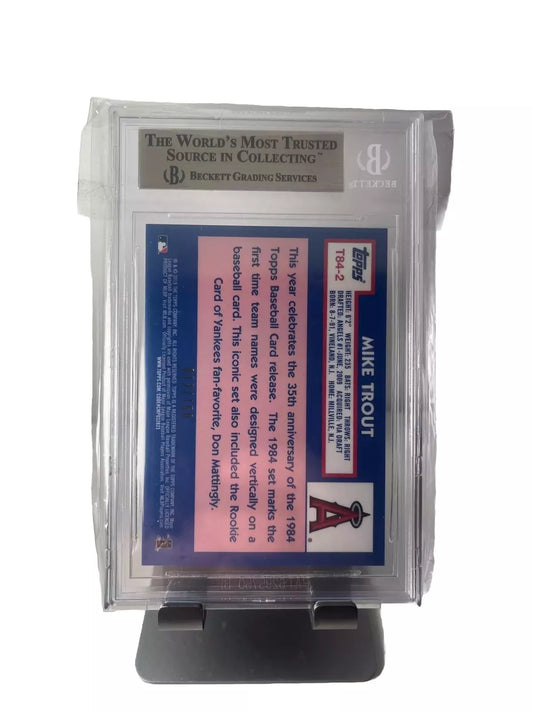 2019 Topps #T84-2 Mike Trout  Blue Silver Pack /150 Angels BGS 9.5