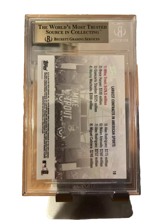 2019 Topps Now #10 Mike Trout Largest Contract in History