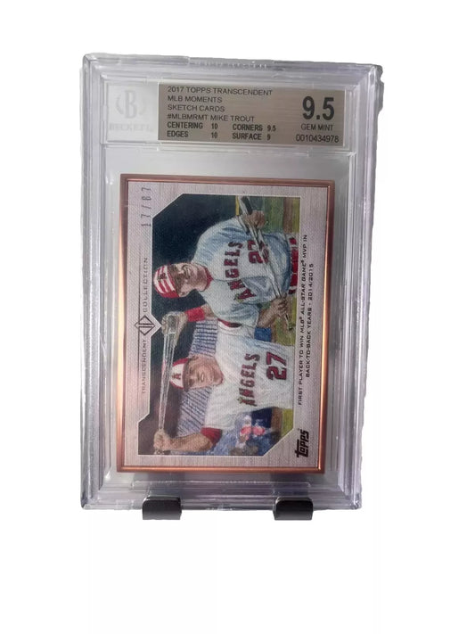 2017 Topps Transcendent #MLBMR-MT Mike Trout /87 BGS 9.5