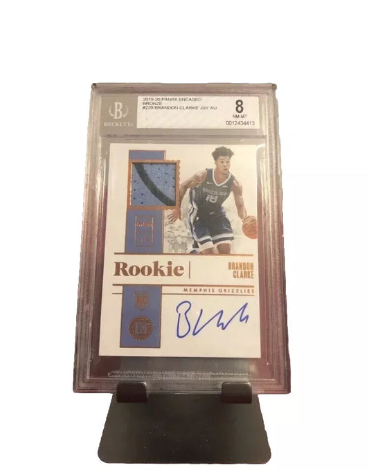 2019-20 Panini Encased Brandon Clarke RC Rookie /35 BGS 8 AUTO