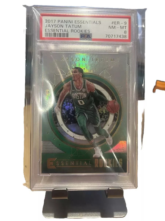 2017-18 Panini Essentials #ER-9 Jayson Tatum Essential Rookies PSA 8