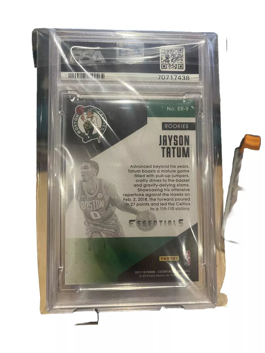 2017-18 Panini Essentials #ER-9 Jayson Tatum Essential Rookies PSA 8